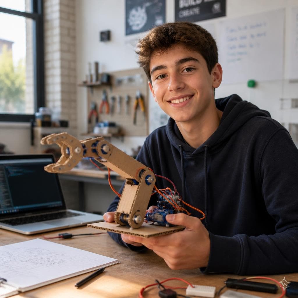 A student-built mechanical robot submitted as an OHM project